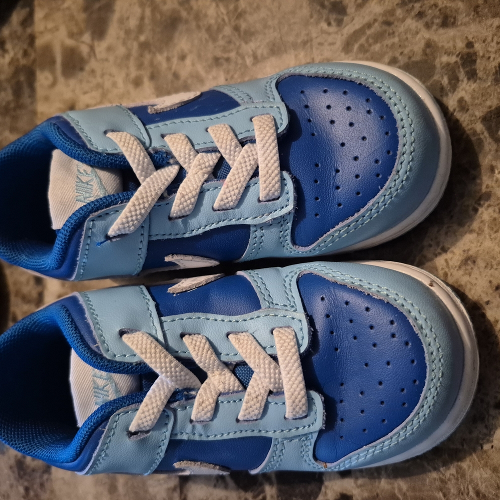 Nike Blue and White Sneakers Multi-Panel Design